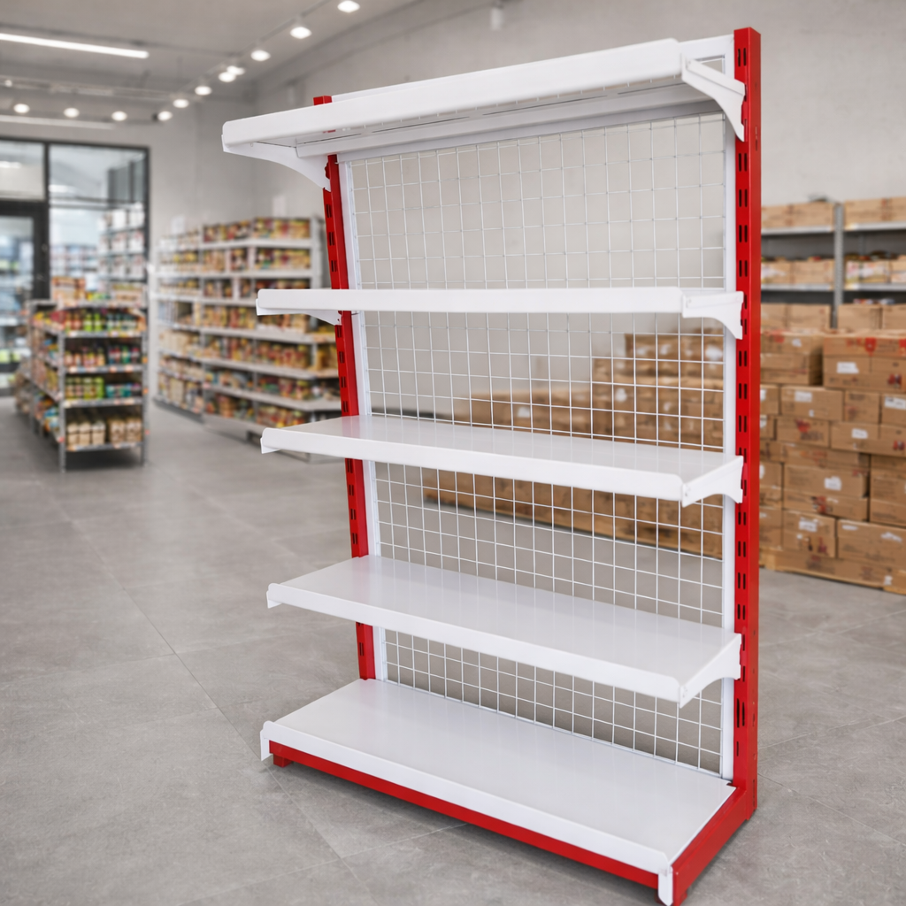 Produk Rak Gondola Minimarket Palangkaraya Tipe Rak Single